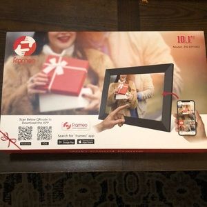 Wi-Fi cloud Frame - Frameo 10.1 inch smart Wi-Fi digital photo frame Never Used
